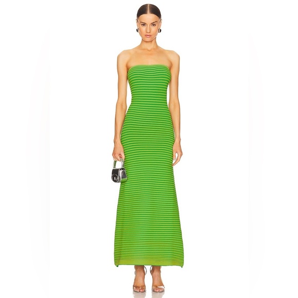 The Wolf Gang Dresses & Skirts - The Wolf Gang Viral ‘Sunmor’ Lime Knit Maxi Dress